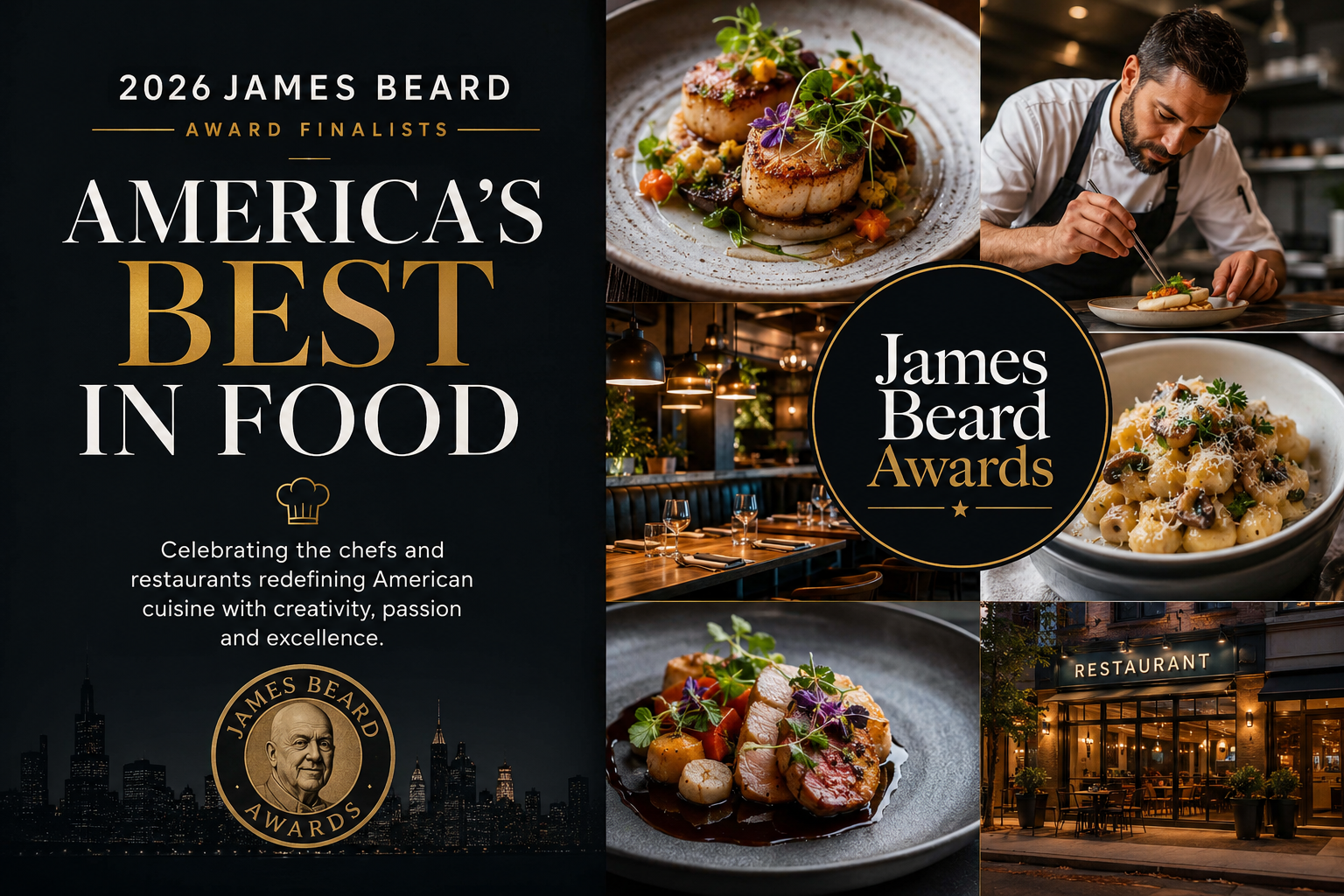 These U.S. Restaurants and Chefs Are James Beard Award Finalists: Celebrating America’s Best Culinary Talent