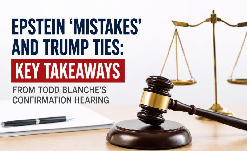 Epstein ‘Mistakes’ and Trump Ties: Key Takeaways from Todd Blanche’s Confirmation Hearing