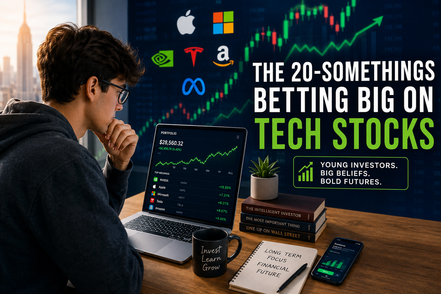 The 20-Somethings Betting Big on Tech Stocks