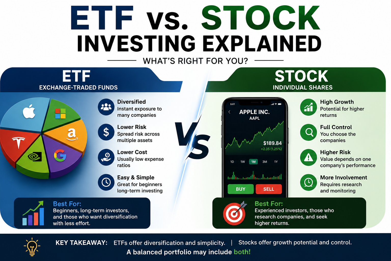 ETF vs. Stock Investing Explained: Which Is the Better Choice in 2026?