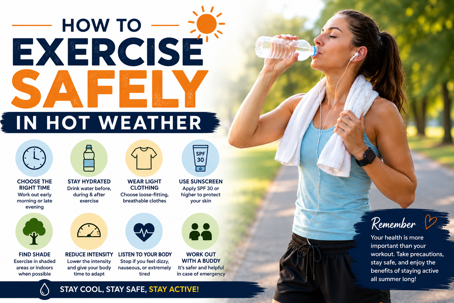 How to Exercise Safely in Hot Weather