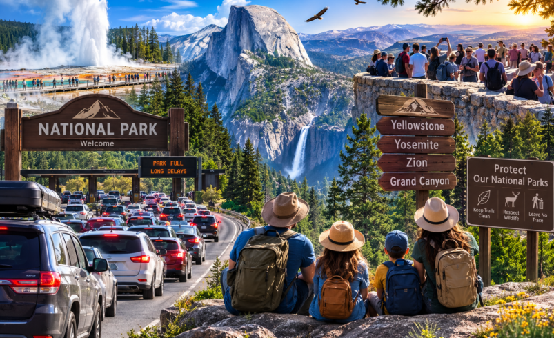 ‘L.A. at Rush Hour.’ ‘Disney World.’ Why America’s National Parks Are Feeling the Strain This Summer