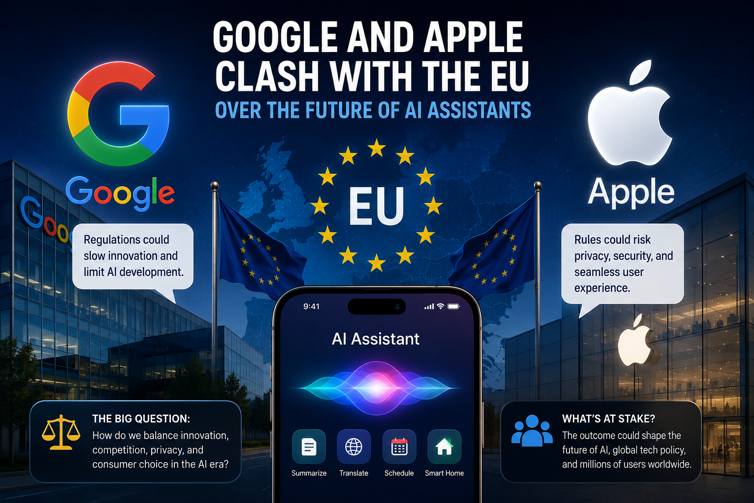 Google and Apple Are Clashing With the EU Over the Future of AI Assistants