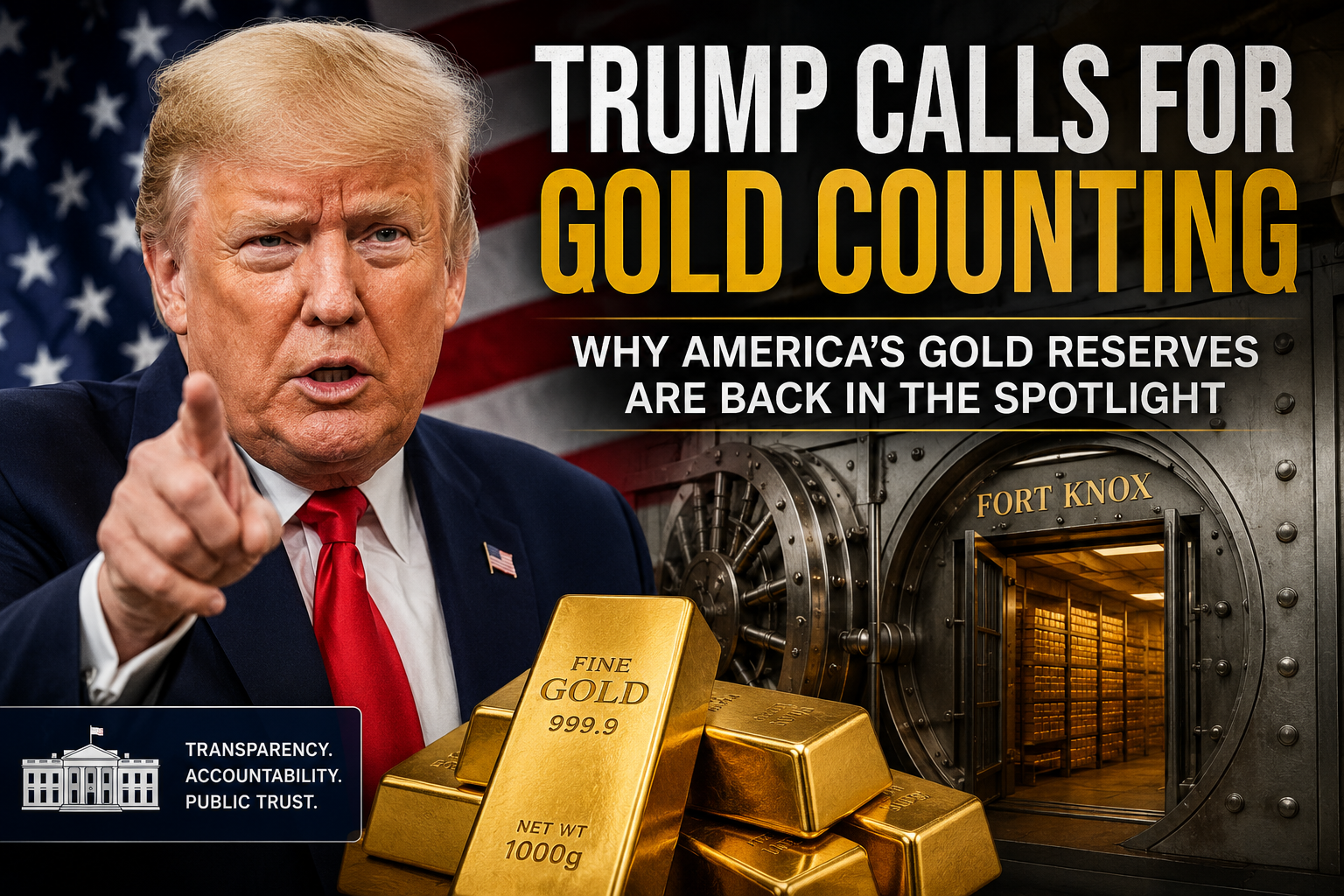 Trump Calls for Gold Counting: Why America’s Gold Reserves Are Back in the Spotlight